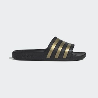 ADILETTE AQUA CBLACK/GOLDMT/CBLACK