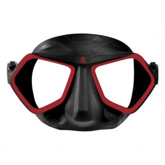 WOLF MASK BLACK/RED