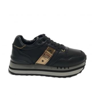 BLAUER WOMAN LEATHER SNEAKERS