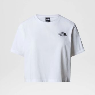 W CROPPED SIPLE DOME TEE TNF WHITE