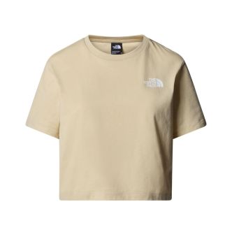 W CROPPED SIPLE DOME TEE TNF GRAVEL