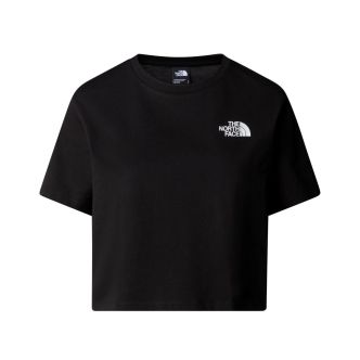 W CROPPED SIPLE DOME TEE TNF BLACK
