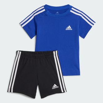 ADIDAS 3S SPORT SET SELUBL/WHITE INFANT