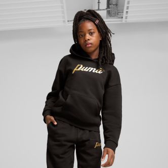 ESS+ SCRIPT METALLIC HOODIE FL G