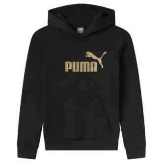 ESS+GLITTER LOGO HOODIE FL G