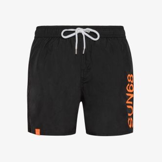 SUN68 SWIM PANT WITH MACRO LOGO ON FRONT