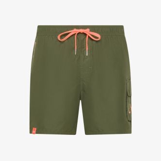 SUN68 SWIM PANT EDGE FLUO