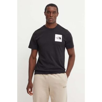 M SS FINE TEE TNF BLACK