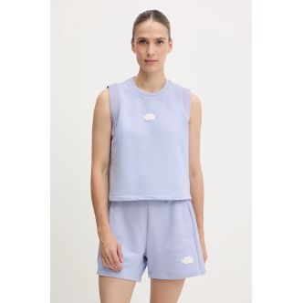 W TERRY RELAXED CROPPED PURPLE MI