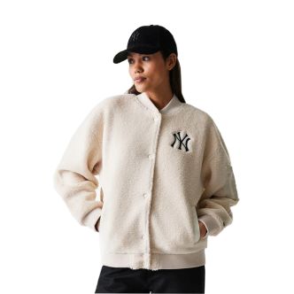 FEMALE MLB OS SHERPA BOMBER NEW YORK YAN