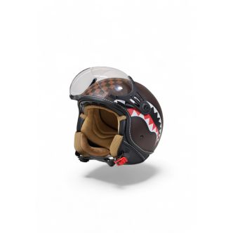 SHARKS IN PARIS HELMET BROWN