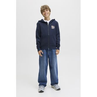 JJELOGO SWEAT ZIPHOOD 2COL NOOS JNR