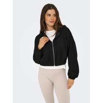 ONLSCARLETT LS ELASTIC ZIP HOOD SWT NOOS