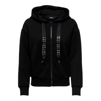 ONLFANCY L/S ZIP HOOD STRING SWT