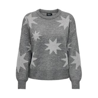 ONLROSIE LS O-NECK GLITTER KNT