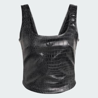 PLEATHER CORSET BLACK