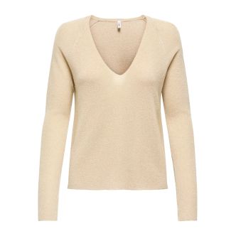 ONLHANNAH LS GLITTER V-NECK CC KNT