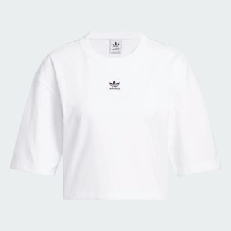 ESS CROP TEE WHITE