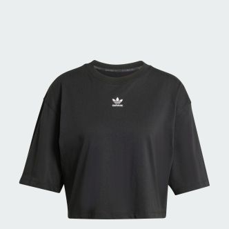 ESS CROP TEE BLACK