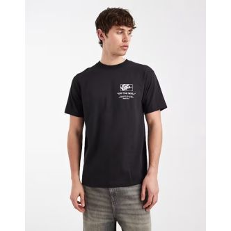 VANS STACKED HI SS TEE BLACK/WHITE