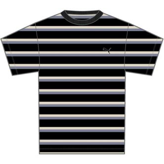 PUMA ESS ELEVATED STRIPED TEE