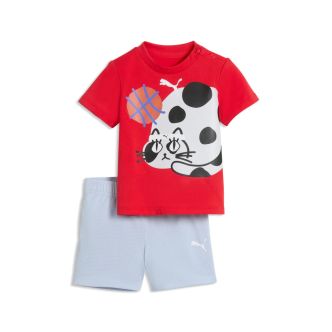 PUMA MINICATS SPORTY CATS TEE AND SHORTS