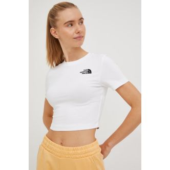 W CROP S/S TEE WHITE