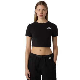 W CROP S/S TEE BLACK