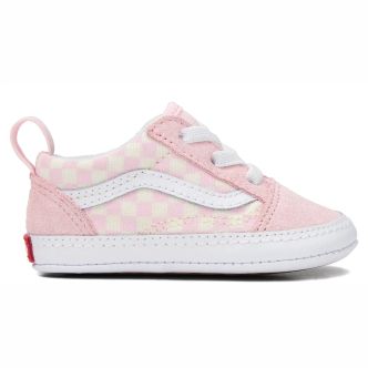 OLD SKOOL CRIB CHECKERBOARD PASTEL PINK