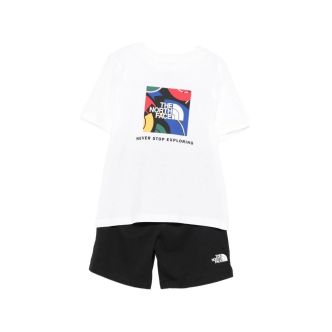 KID BOX NSE PLAY REG SHORT SET WHITE/BLK
