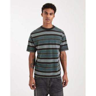 PIQUE STRIPE SS KNIT