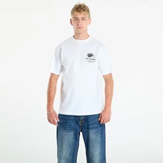 STACKED HI SS TEE WHITE