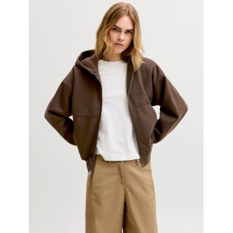 JXSOPHIA BOXY LS ZIP HOOD SWT